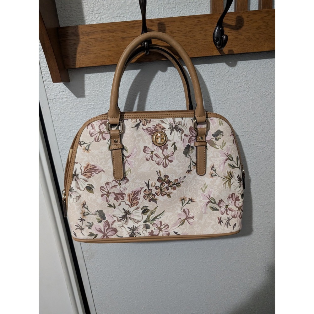 Giani Bernini Floral Dome Satchel Neutral‎ Floral